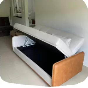 Sofá Cama com Baú